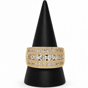 Elegant 14K Gold Plated Women's Ring size 10